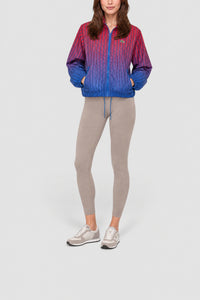 Veste courte Sportsuit zippée imprimé monogramme - Rouge & Cobalt