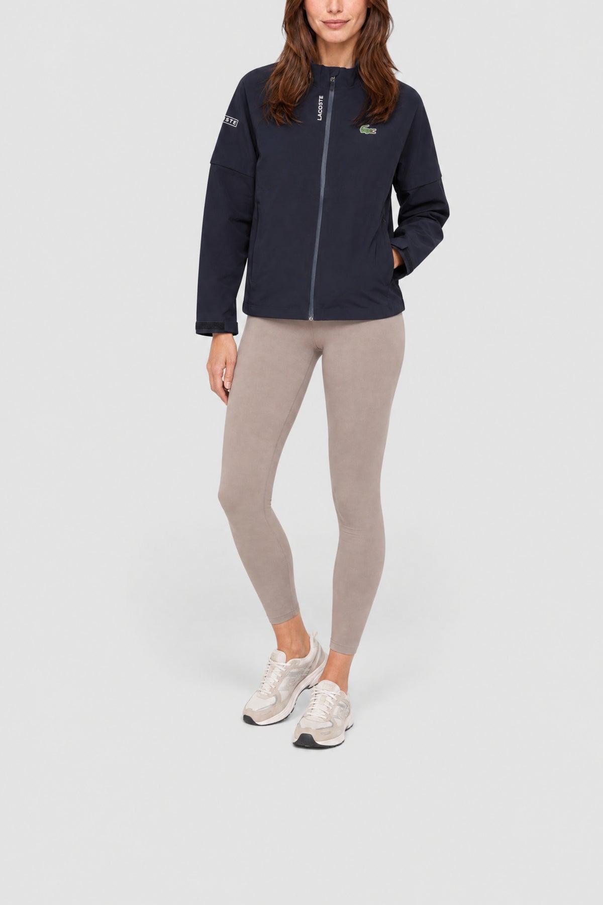 Blouson zippé avec logo - Marine & Blanc