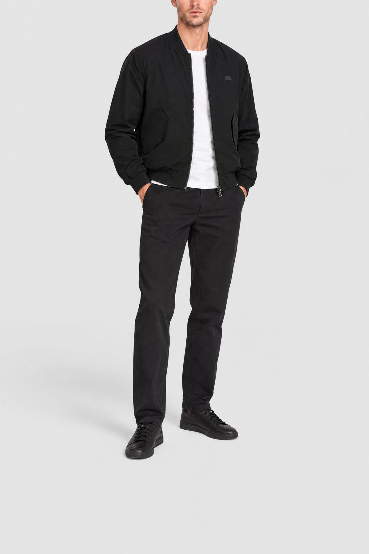 Quilted bomber jacket - Black