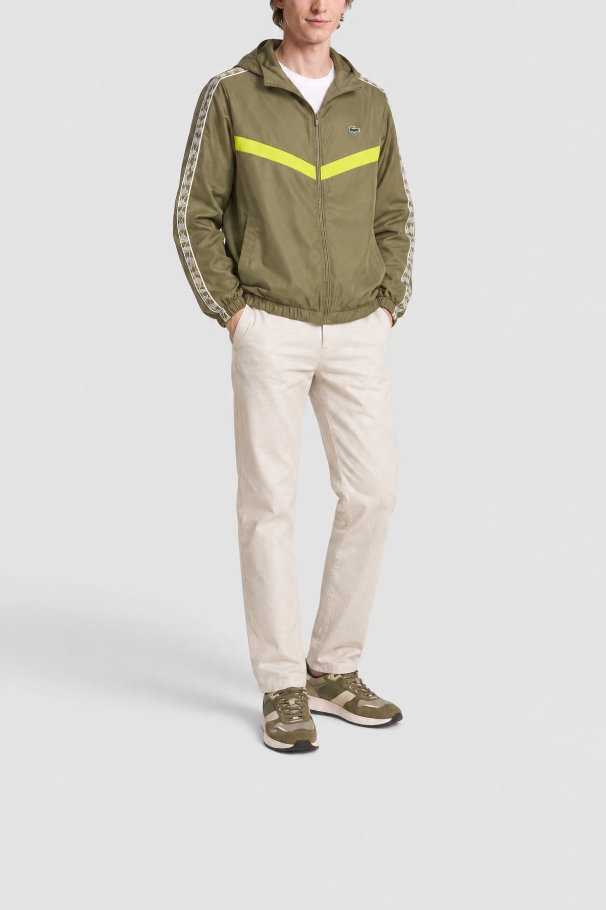 Veste de survêtement Tennis monogramme - Kaki & Luciole