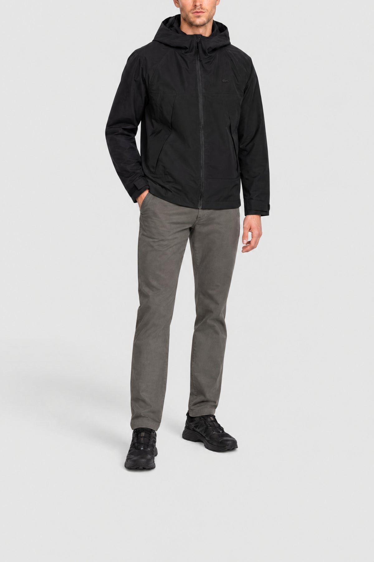 Veste à capuche imperméable - Noir