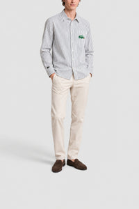 Chemise à logo Lacoste - Sinople & Blanc