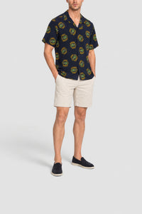 Chemise Hawaï Golf protection UV - Marine & Ananas