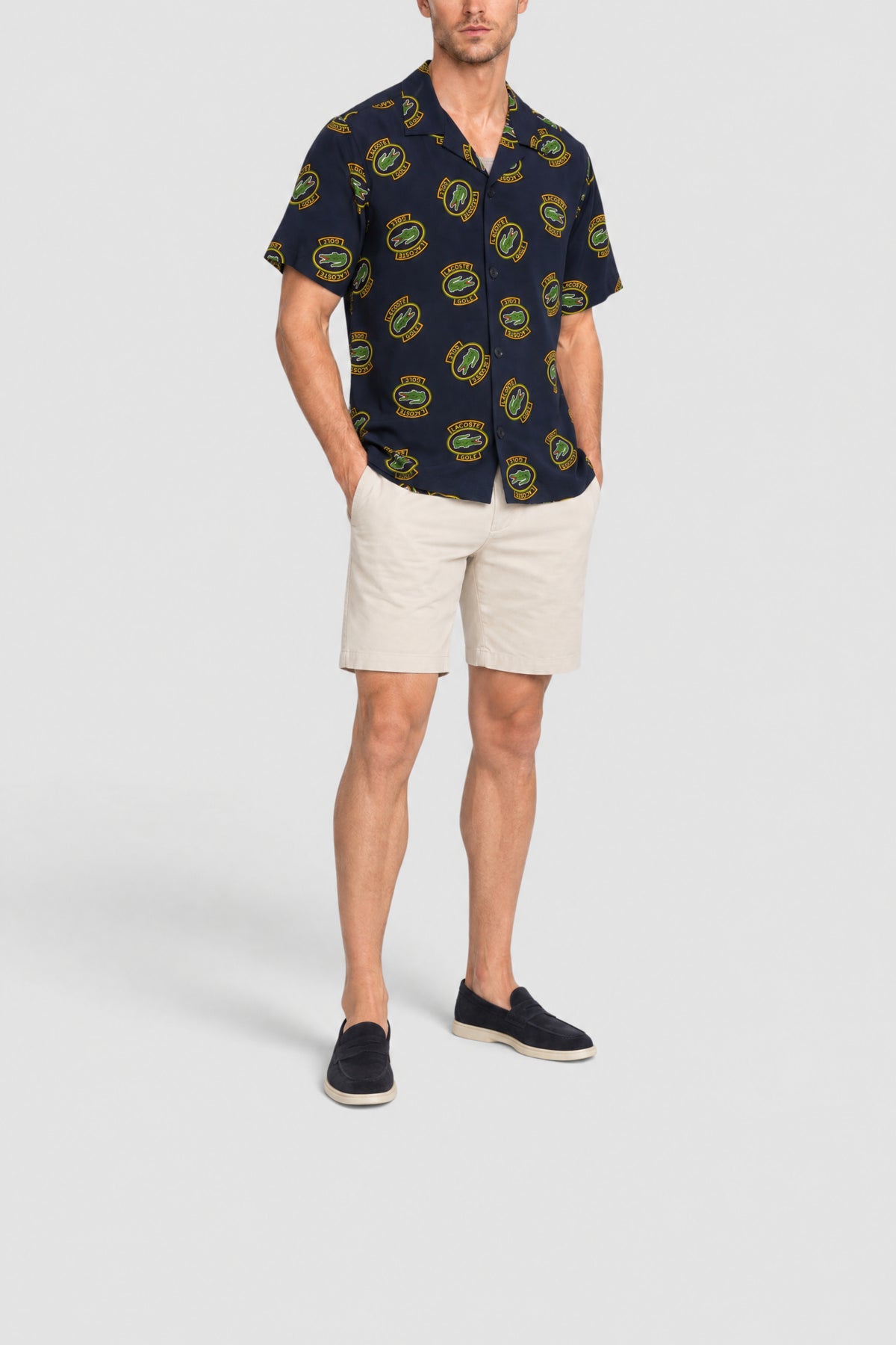 Chemise Hawaï Golf protection UV - Marine & Ananas