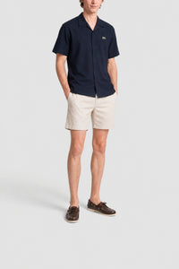 Chemise tissu gaufré - Marine