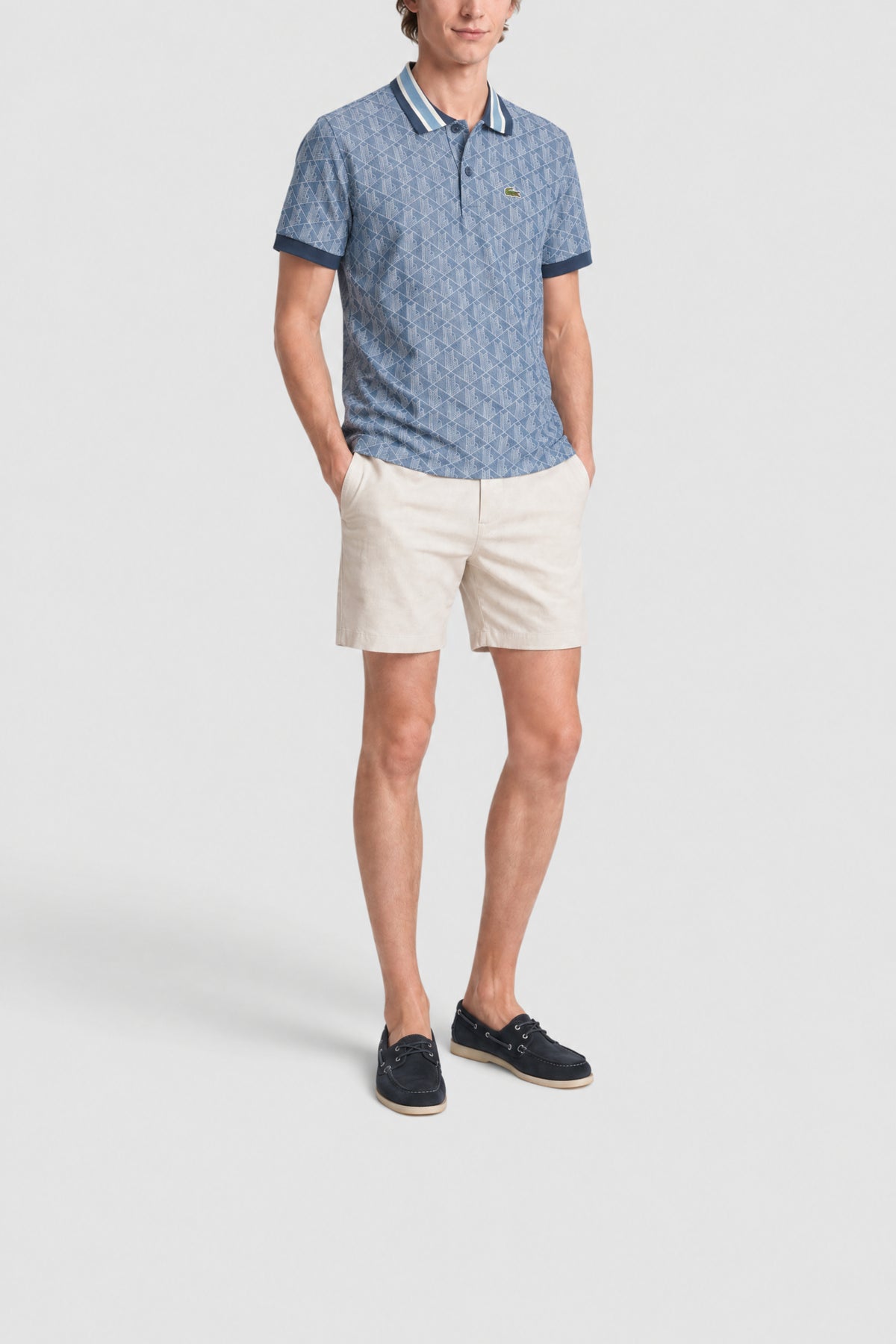 Polo classic fit jacquard monogramme - Faucon & Panorama
