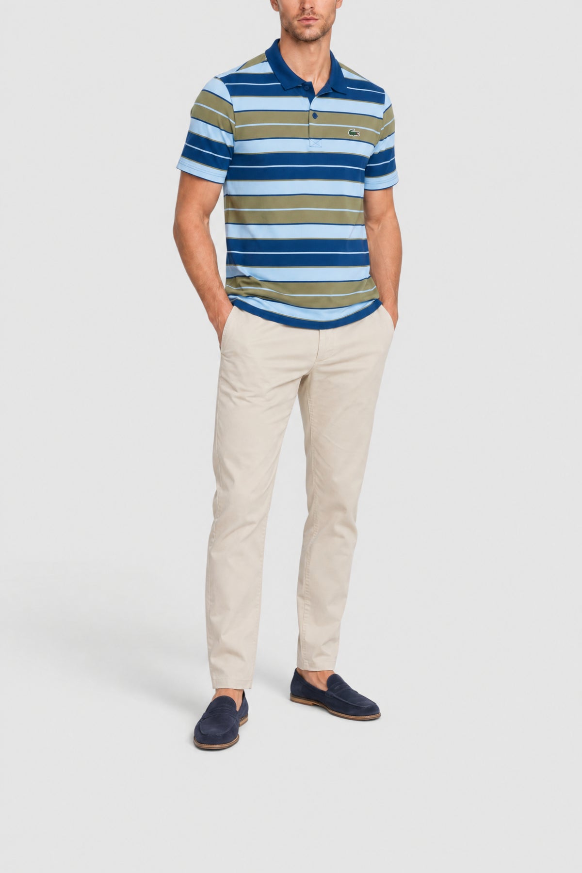 Polo Golf protection UV - Kaki & Panorama