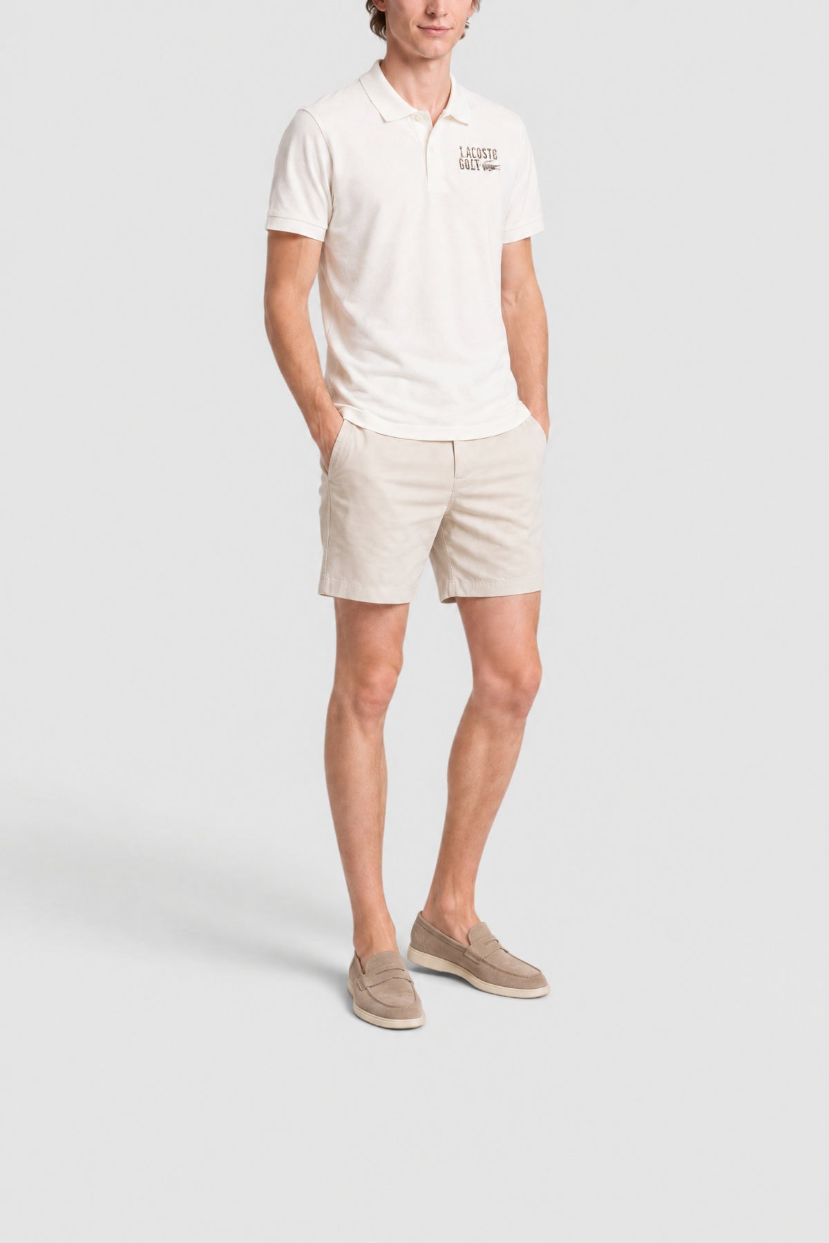 Polo Golf Petit piqué relaxed fit - Farine