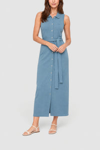 Robe polo en petit piqué - Rouge