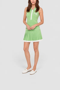 Robe courte sans manches plissée - Liamone