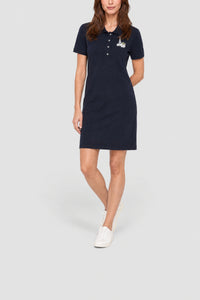 Robe polo boutonnée - Marine