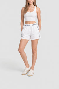 Short fluide à liseré - Blanc & Marine