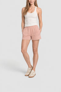 Short en molleton - Rose