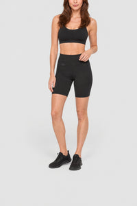 Short cycliste avec logo - Noir & Noir Noir
