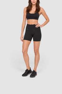 Short cycliste avec logo - Noir & Noir Noir