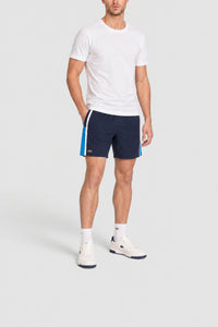 Short Tennis à empiècement - Marine & Blanc