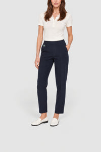 Pantalon droit à pinces - Marine