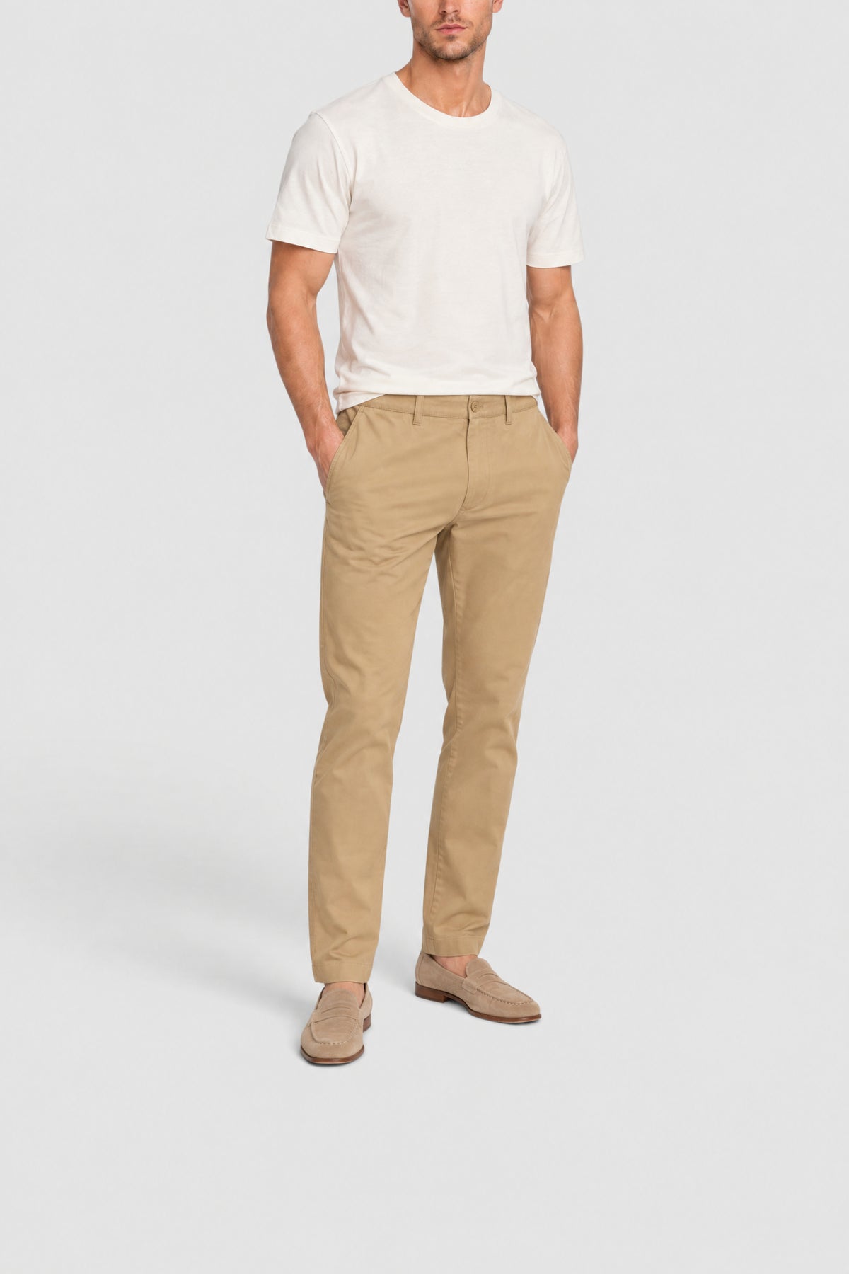 Pantalon chino en gabardine - Lion