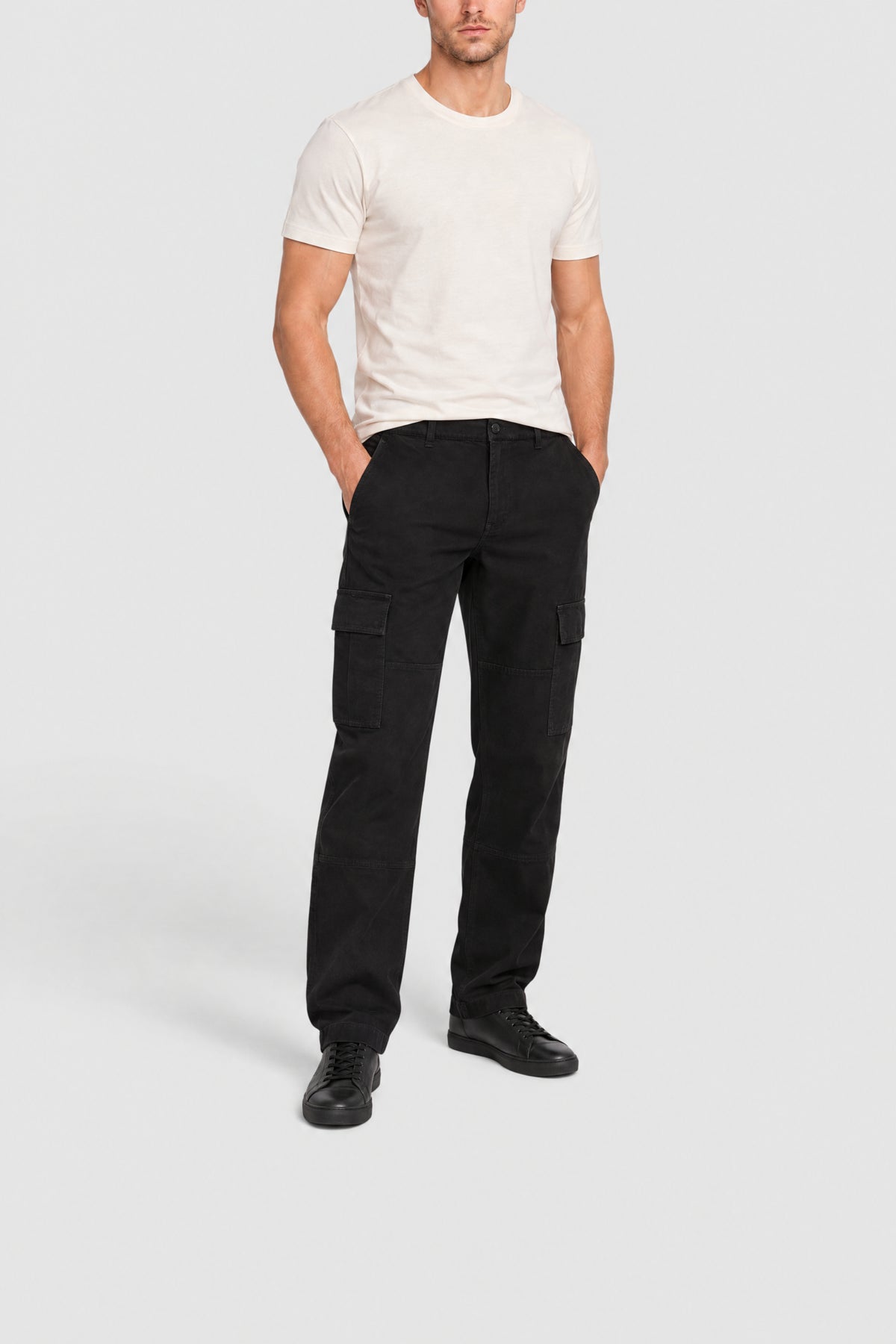Pantalon cargo straight - Noir