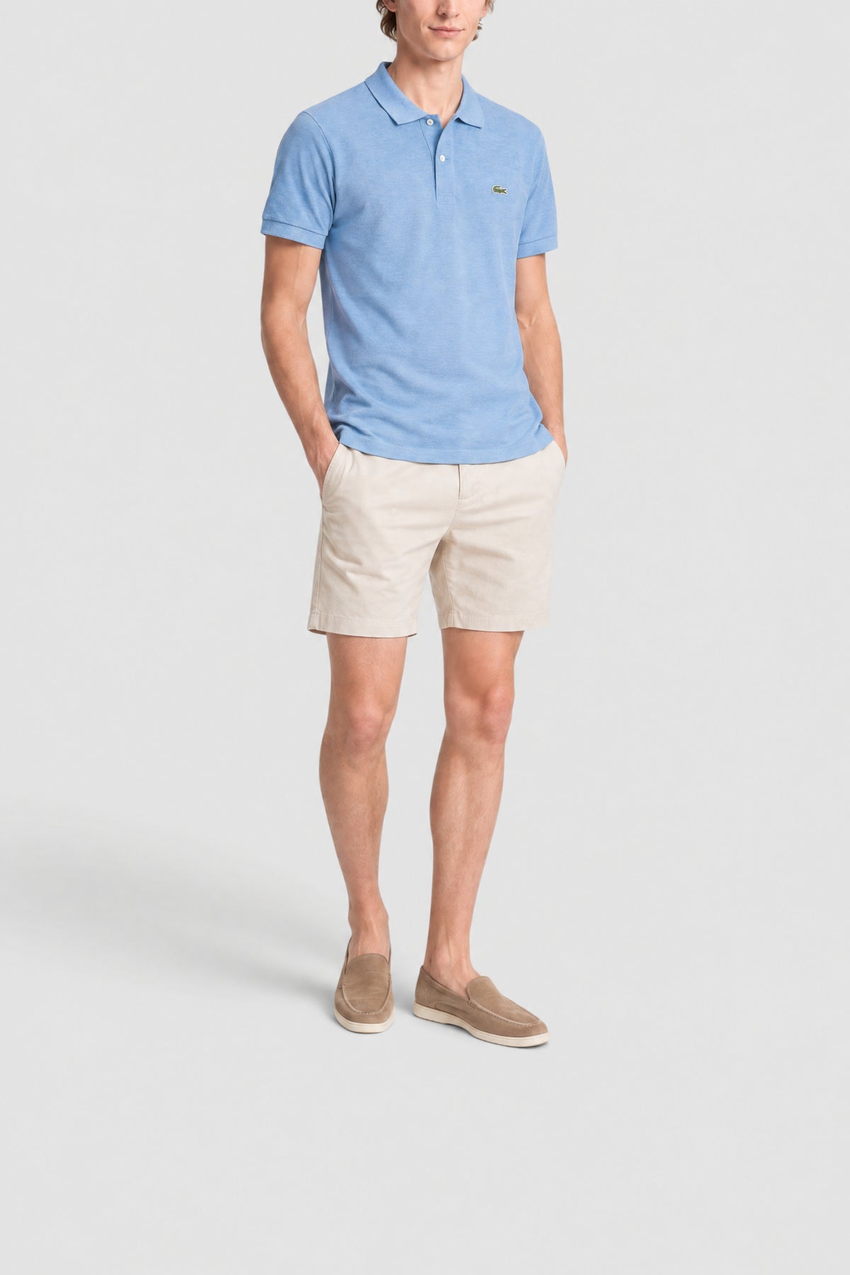 Polo L.12.12 classic fit chiné - Thermes Chiné