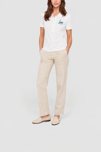 Polo avec logo boutonné - Blanc