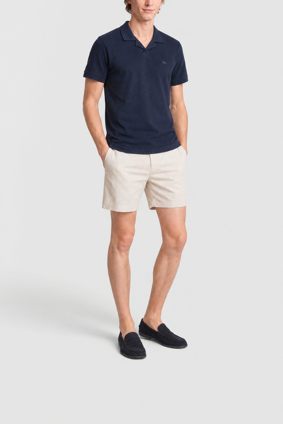 Polo Paris col ouvert - Marine