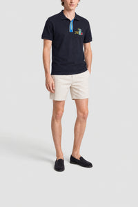 Polo Holiday à logo Lacoste - Marine