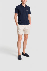 Polo L.12.12 imprimé signature - Marine