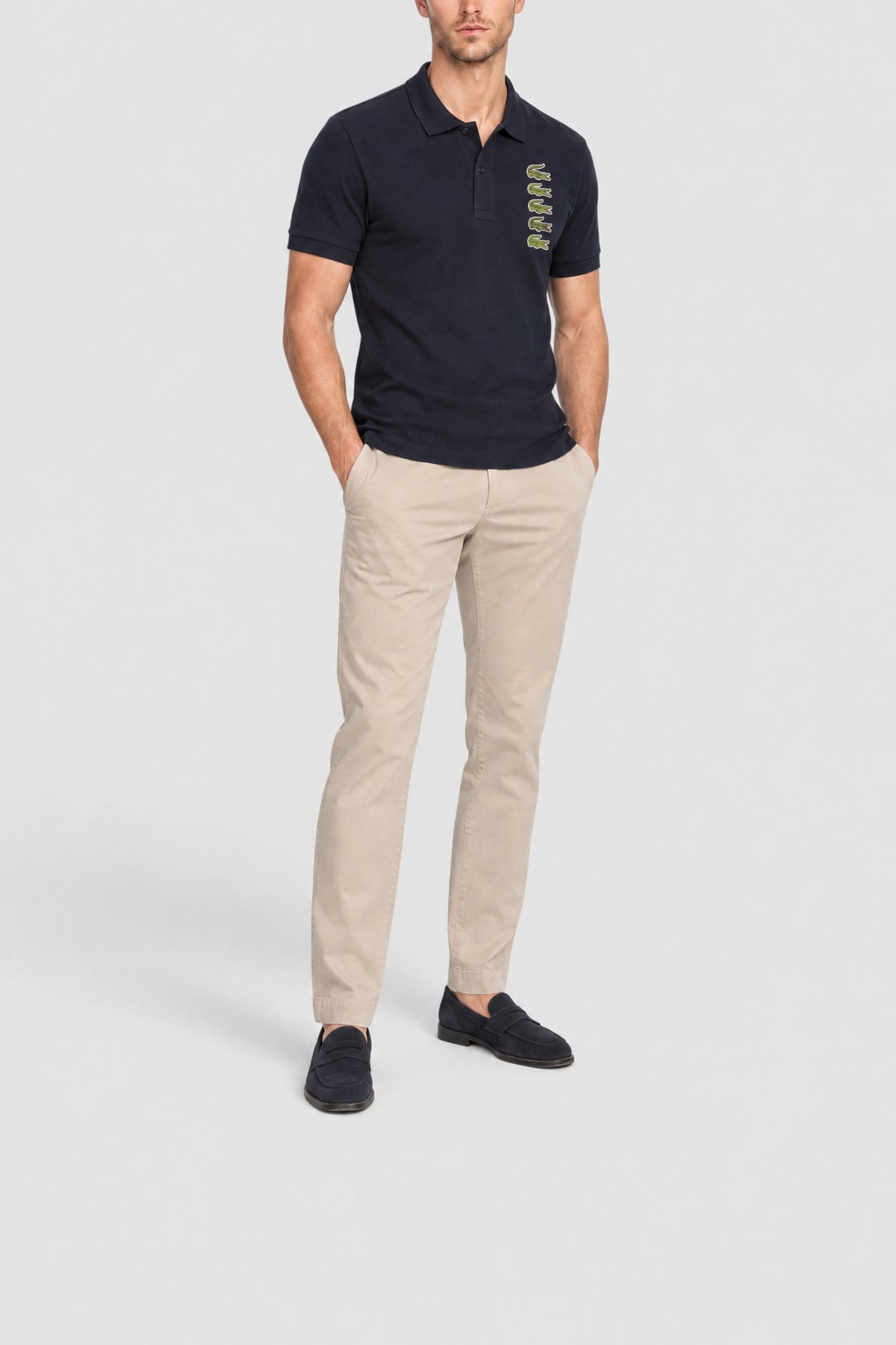 Polo à logo Lacoste en piqué - Abîmes