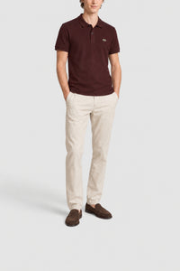 Polo L.12.12 slim fit Petit piqué - Expresso