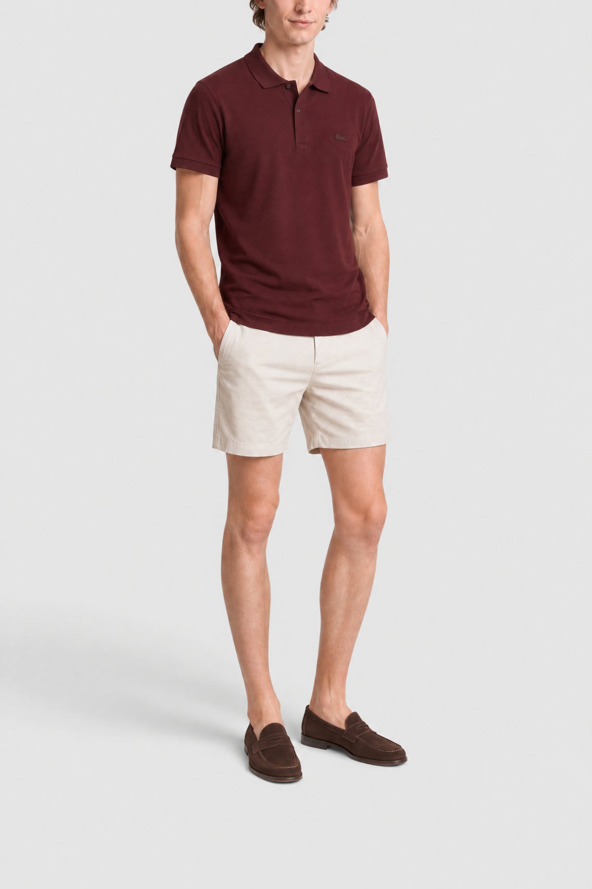 Polo Paris en piqué stretch - Expresso