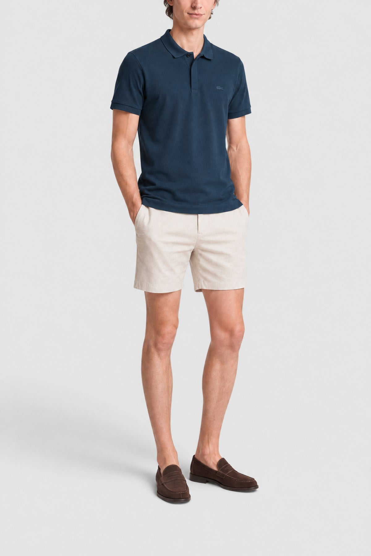 Polo Paris en piqué stretch - Faucon