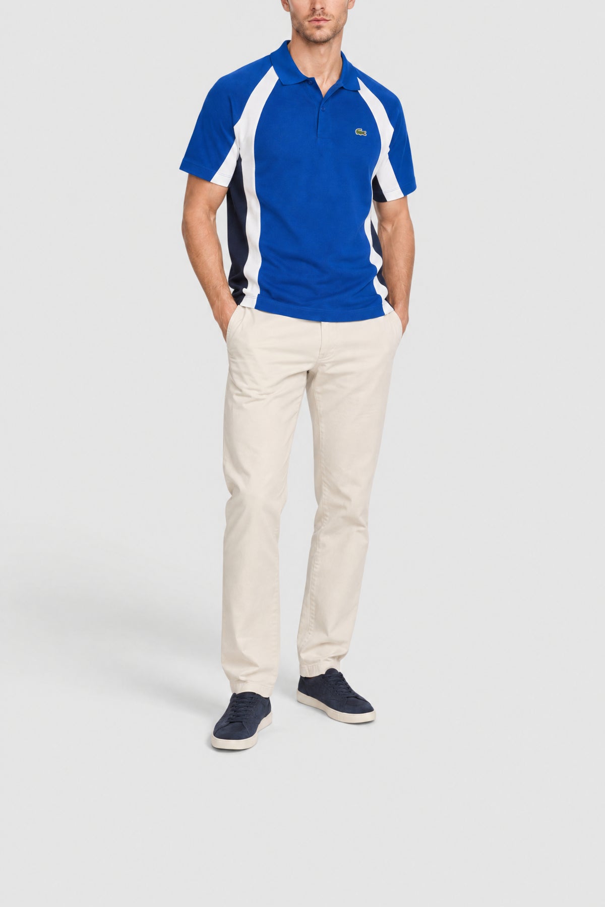 Polo en petit piqué - Cobalt & Marine