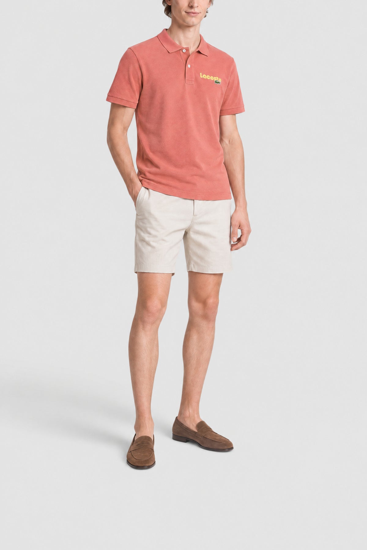 Polo L.12.12 regular fit effet délavé - Sierra