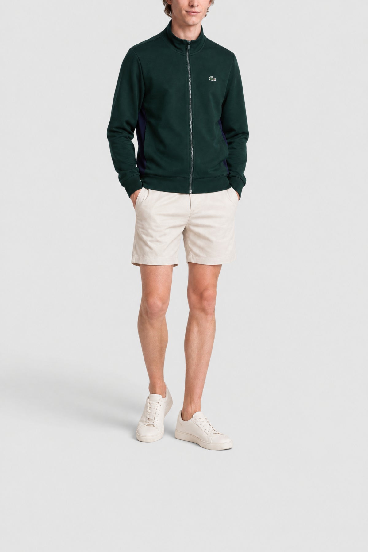 Sweatshirt Tennis zippé - Sinople & Marine