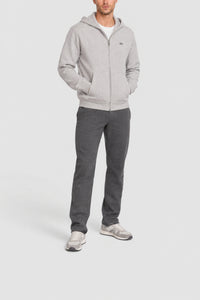 Sweatshirt zippé à capuche - Argent Chiné