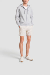 Sweatshirt zippé - Argent Chiné