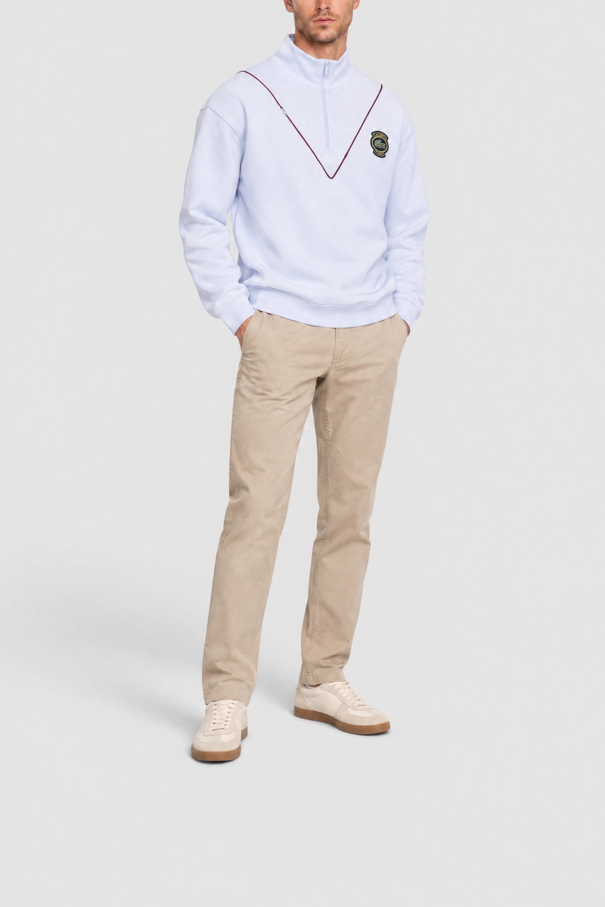 Sweatshirt à col zippé en piqué - Phoenix