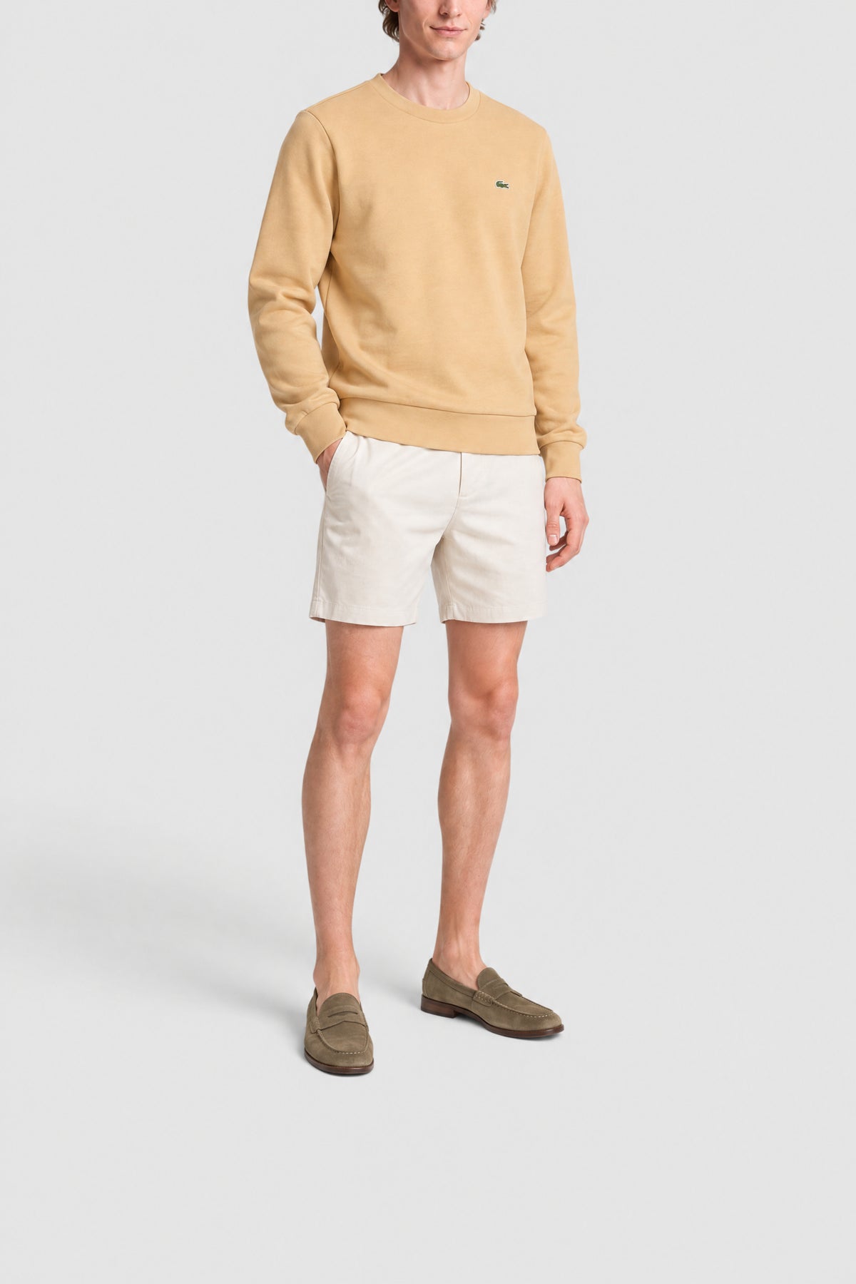 Sweatshirt à col rond en molleton - Croissant