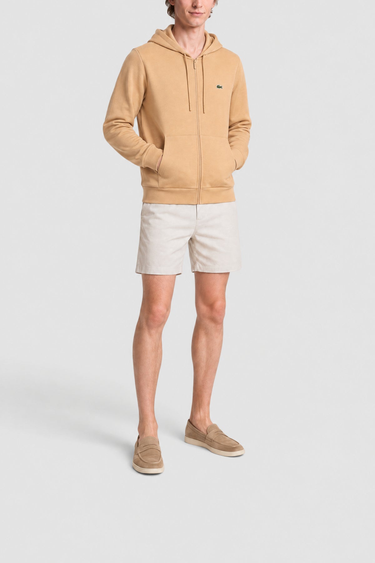 Sweatshirt à capuche zippé en molleton - Croissant