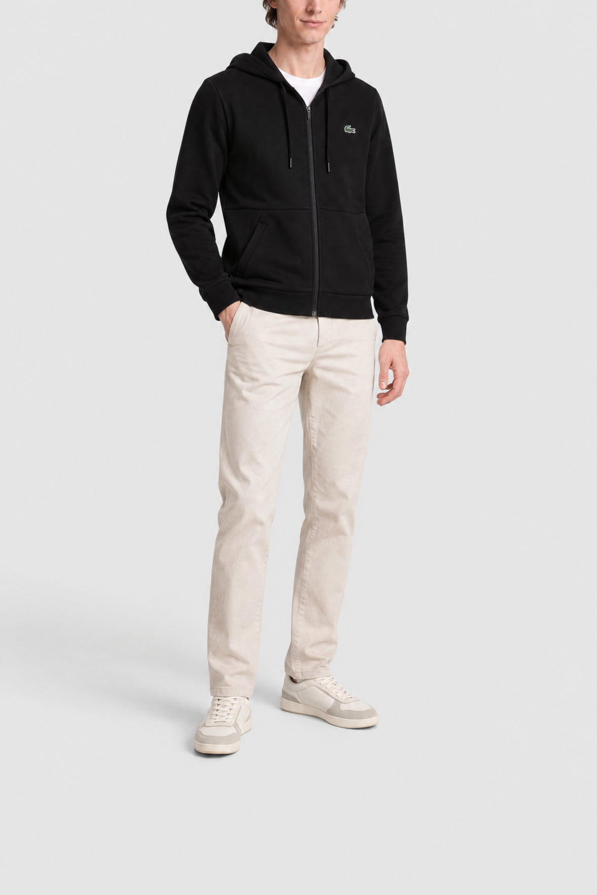 Sweatshirt à capuche zippé Sportsuit - Noir & Noir