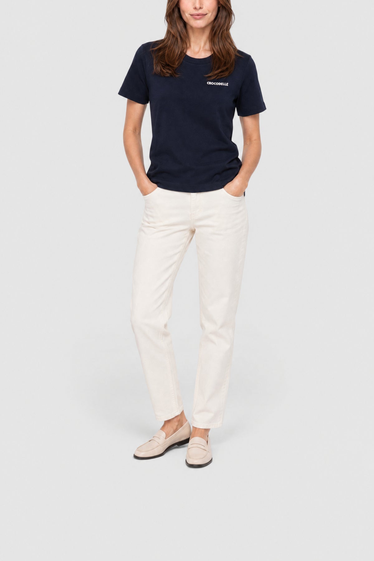 T-shirt à logo Lacoste - Bleu
