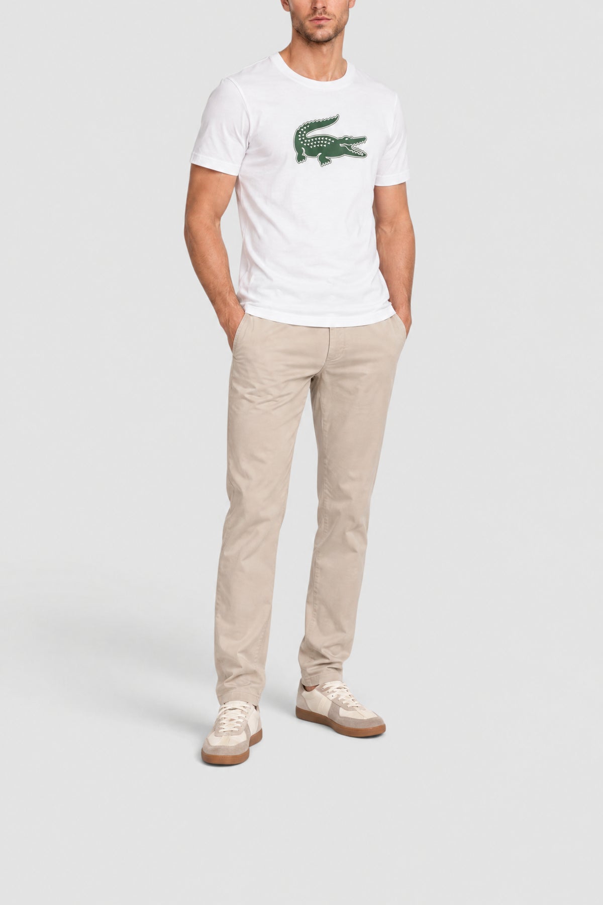 T-shirt Sport logo XXL - Blanc & Vert