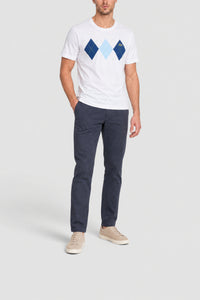 T-shirt imprimé losange - Blanc