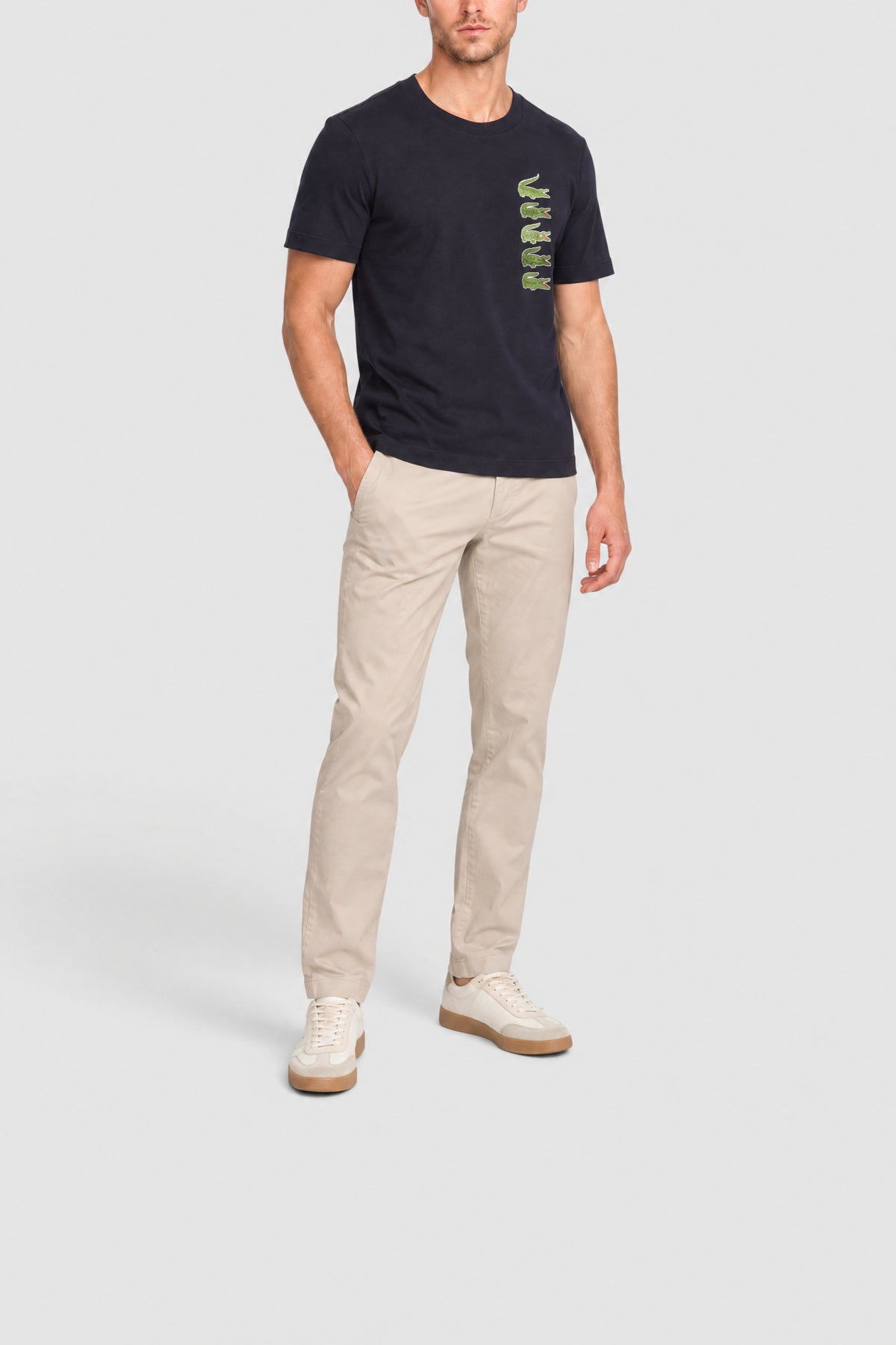 T-shirt à logo Lacoste - Abîmes