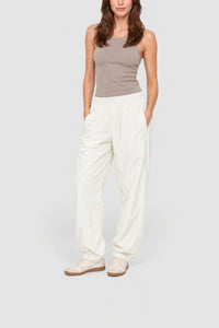 Pantalon de survêtement Sportsuit jambe large en nylon - Farine