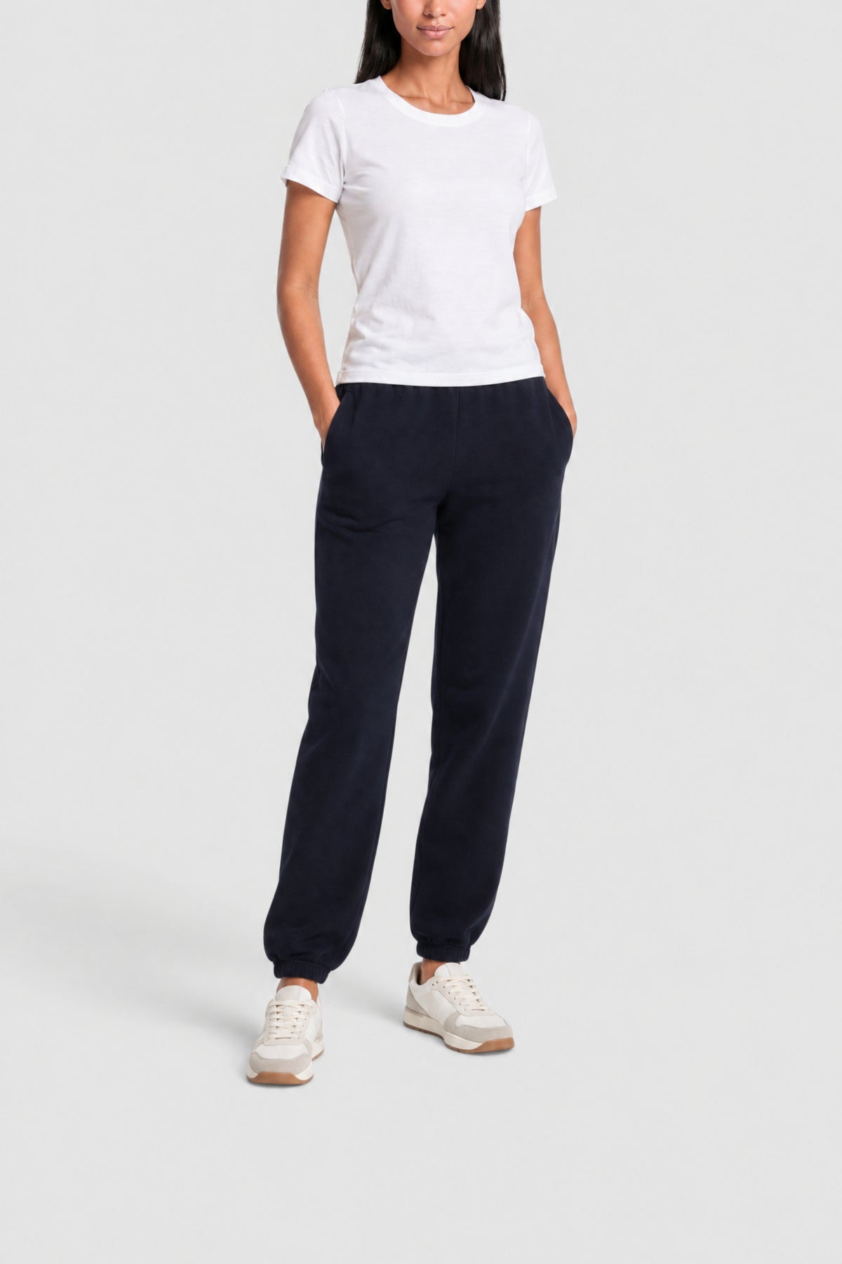 Pantalon de survêtement en piqué - Marine