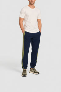 Pantalon de survêtement en piqué - Marine & Aubier