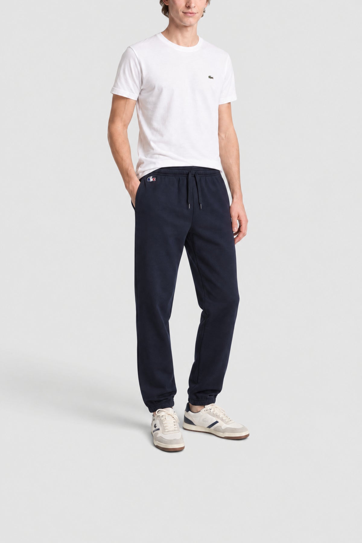 Pantalon de survêtement à cordon - Marine