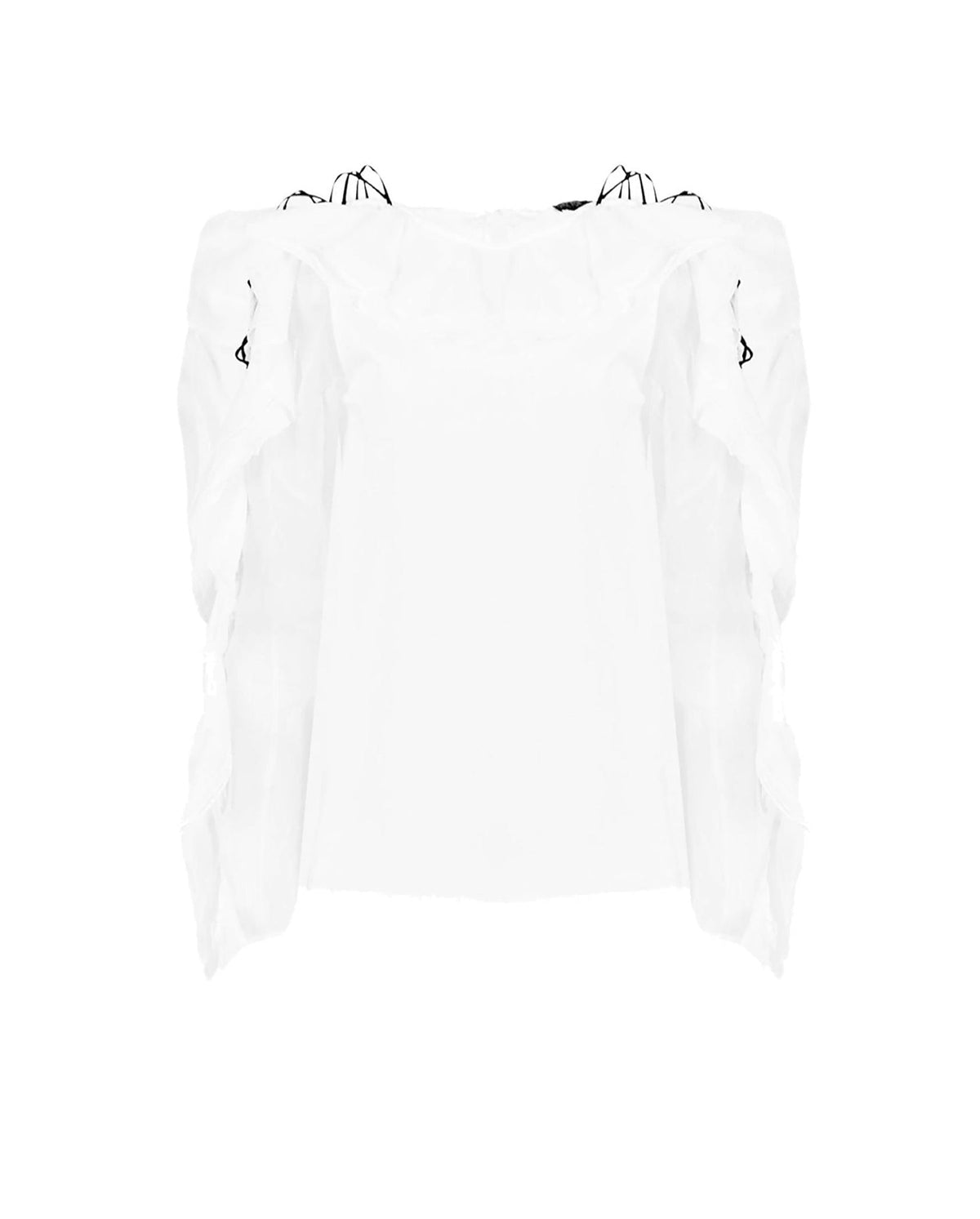Blouse Lealine porté épaule - White
